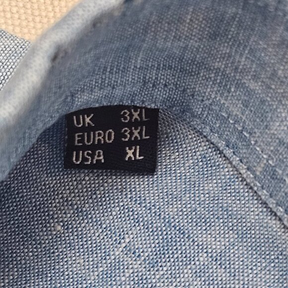 Barbour Linen Regular Fit Button Down XL - Picture 6 of 9